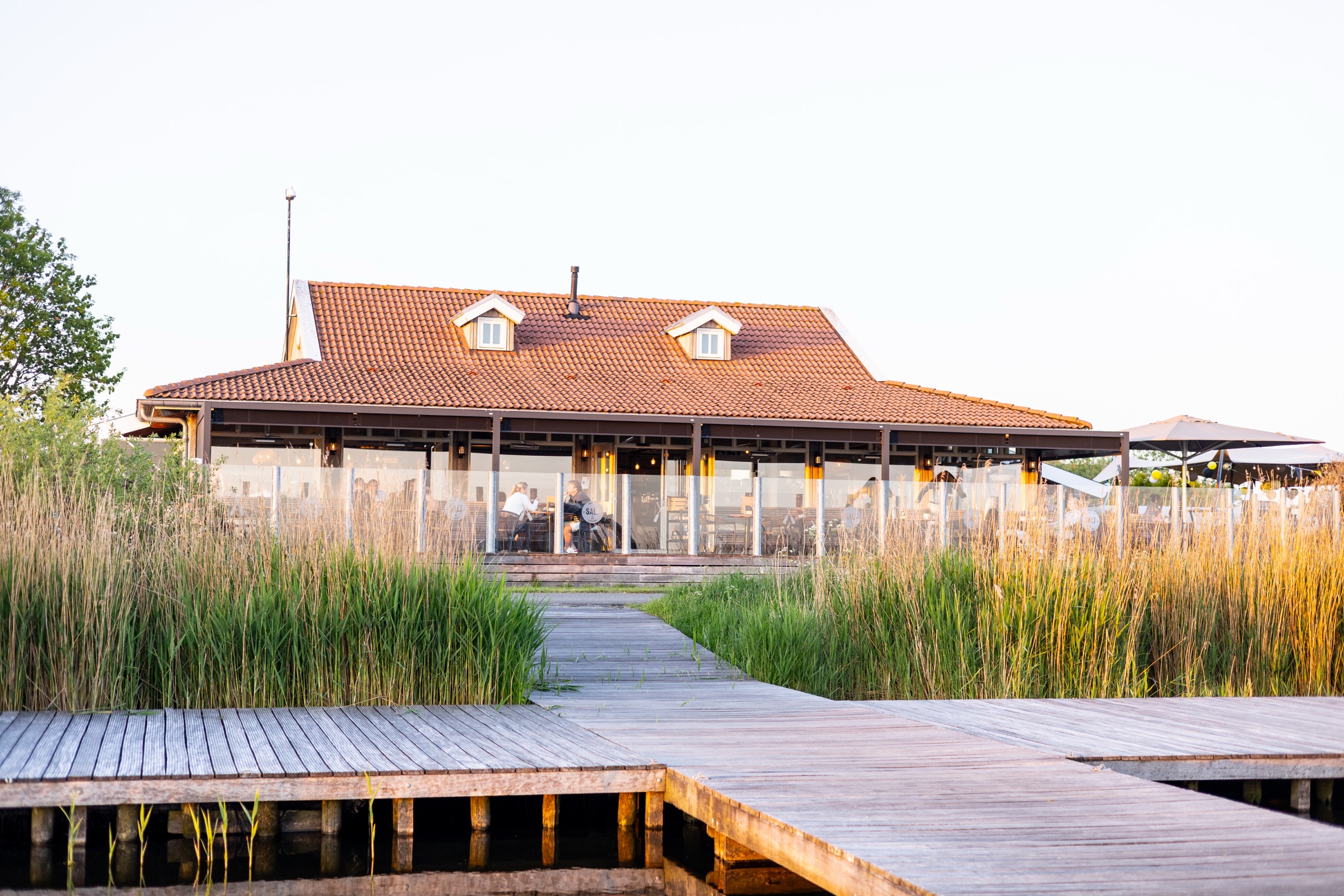 Paviljoen Salt vanaf de steiger